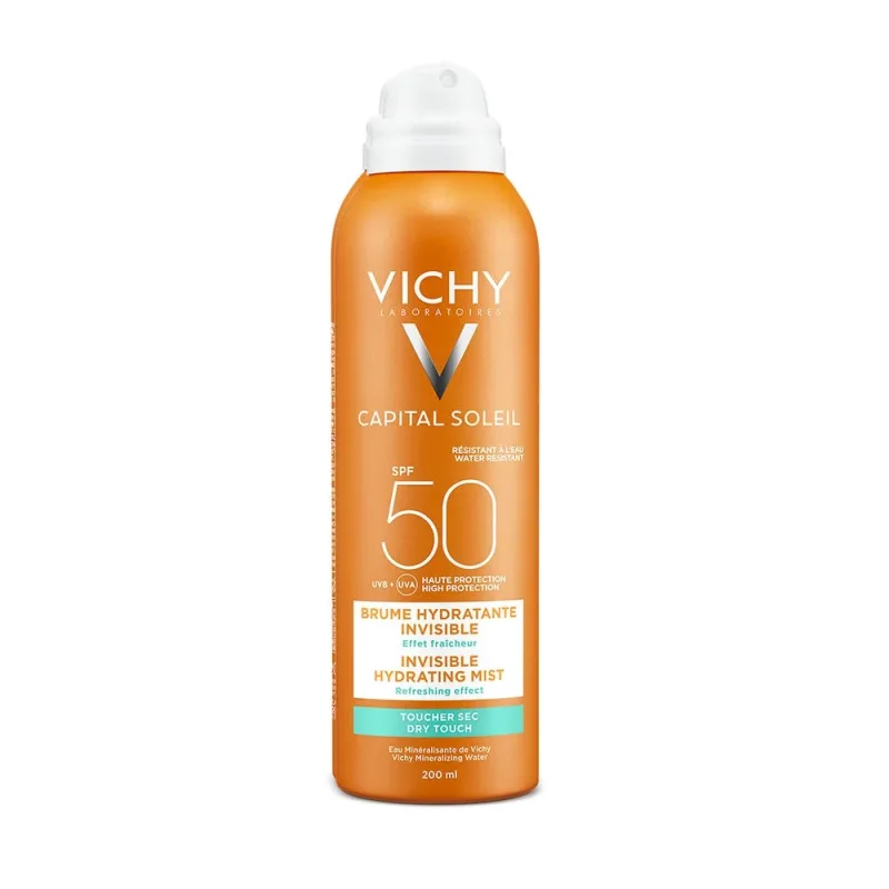 Vichy Capital Soleil Spray hidratant invizibil cu protecție solară Spf50 200 ml — preț și oferte