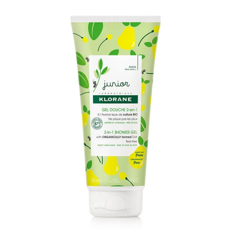 Klorane Junior Gel de duș 2în1 Pere 200ml — preț și oferte