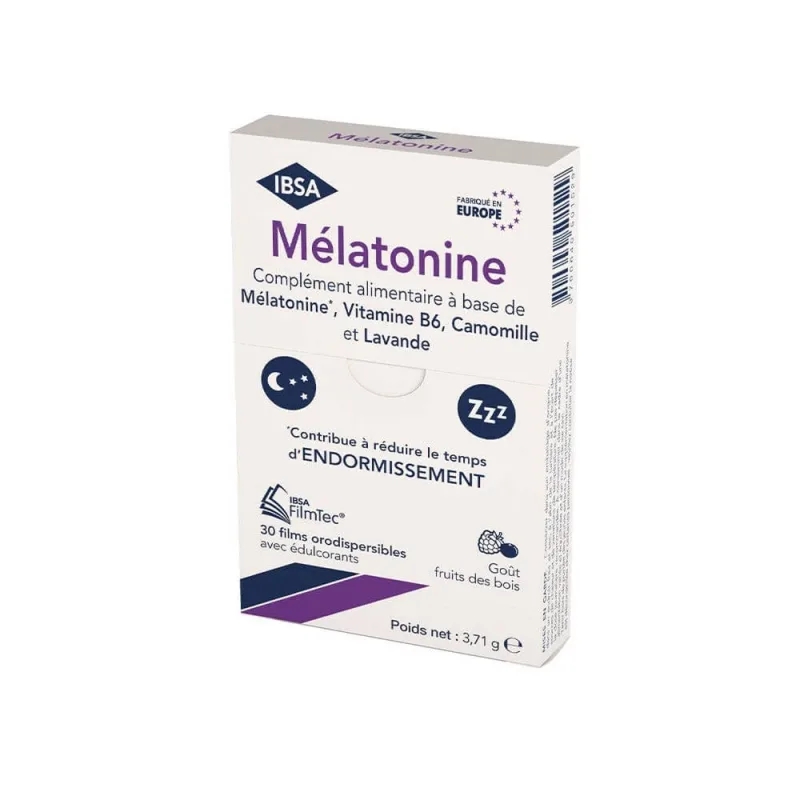 IBSA FilmTec Melatonină gust de fructe de pădure 30 de filme orodispersabile — preț și oferte