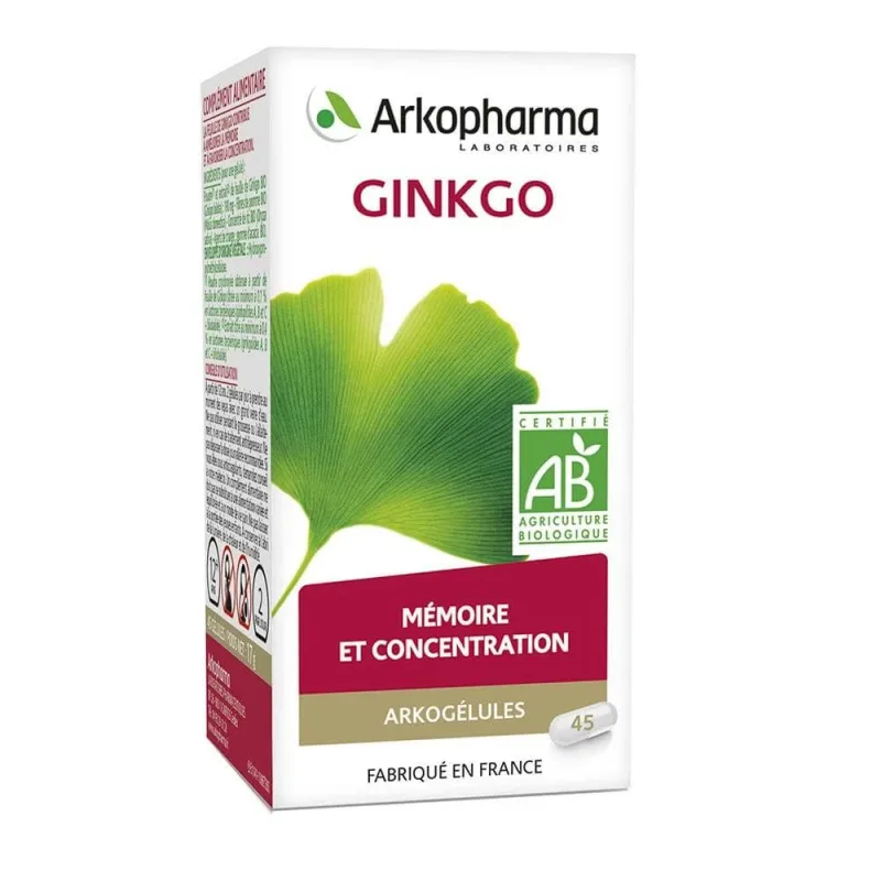 Arkopharma Arkocapsule Ginkgo Bio Memorie și concentrare — preț și oferte