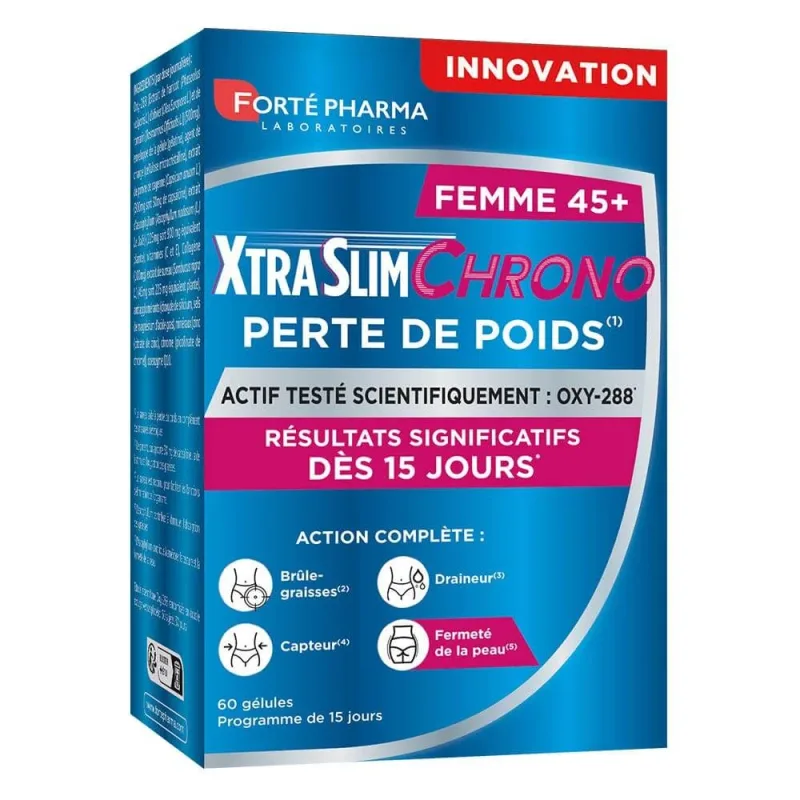 Forté Pharma XtraSlim Chrono Pierdere în greutate Femei 45+ 60 geli — preț și oferte