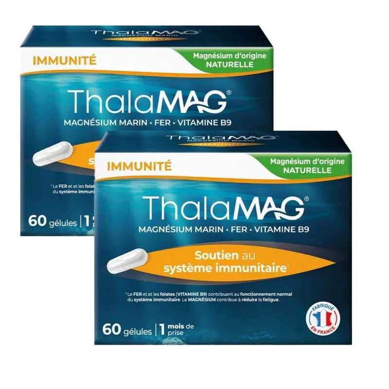 Thalamag Suport pentru sistemul imunitar Magneziu marin 2X60 Capsule — preț și oferte