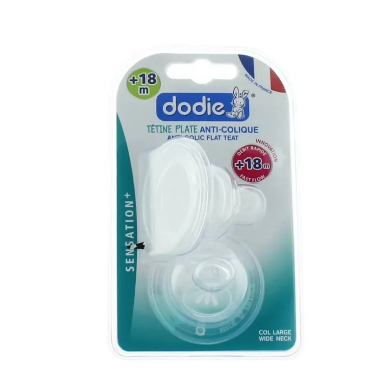 Dodie Sensation+ tetine mari plate din silicon cu flux rapid +18 luni — preț și oferte