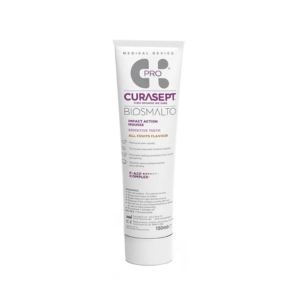 Curasept Pasta Pentru Dinti Sensibili Biosmalto Mousse, 50 Ml — preț și oferte