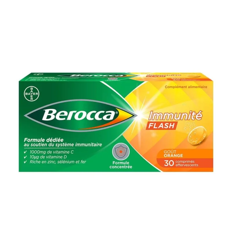 Bayer Berocca Flash Imunitate 30 comprimate efervescente — preț și oferte