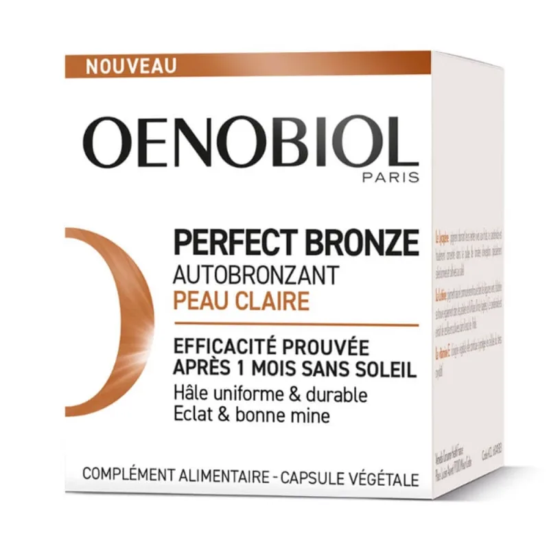 Oenobiol Perfect Bronze Self-Tanning Clear Skin 30 capsule — preț și oferte
