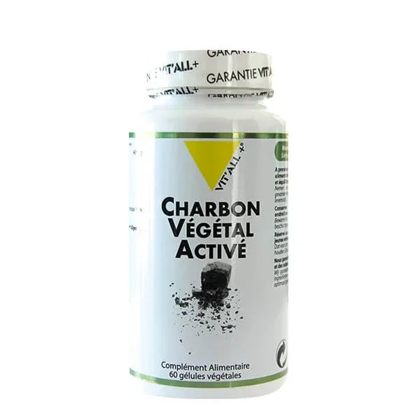 Vit'All+ Charcoal vegetal activ 400 mg 60 capsule — preț și oferte