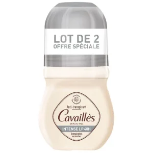 Cavaillès Intense LP Deodorant Roll-on 48H Transpirație excesivă 2x50ml