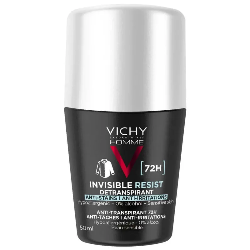 Vichy Deodorant pentru bărbați Invisible Resist Antiperspirant Eficacitate 72h Extreme Control 50ml — preț și oferte