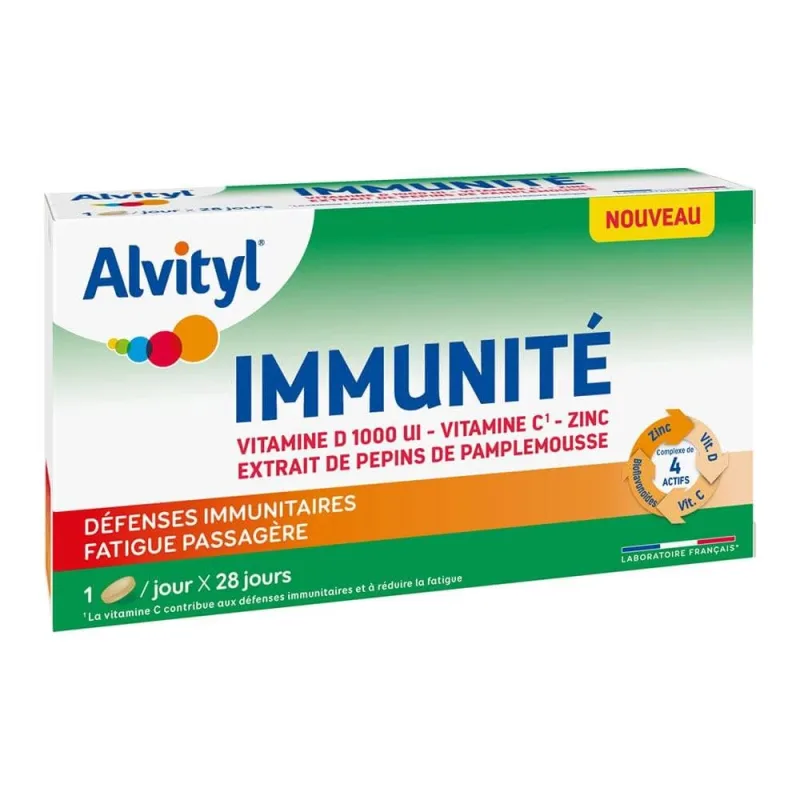 Alvityl Immunity - Vitamine D, C, zinc, extract de semințe de grapefruit 28 comprimate — preț și oferte