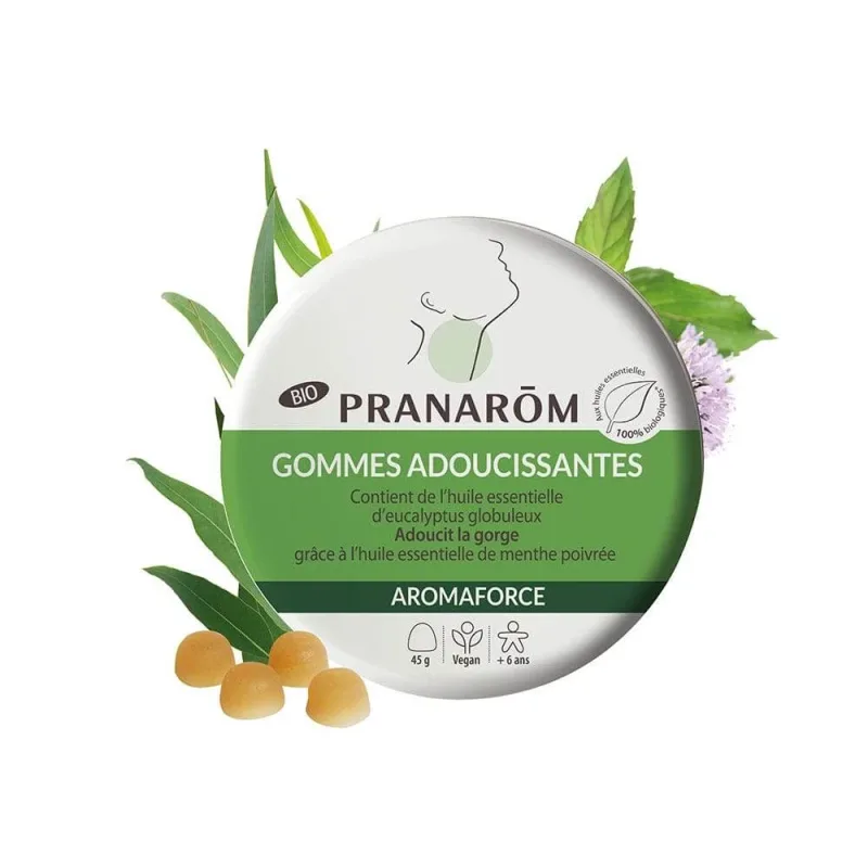 Pranarôm Aromaforce Bomboane organice calmante Eucalipt și mentă 45g — preț și oferte