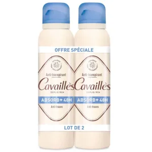 Cavaillès Absorb + Deodorant antiperspirant 48H 2x150ml