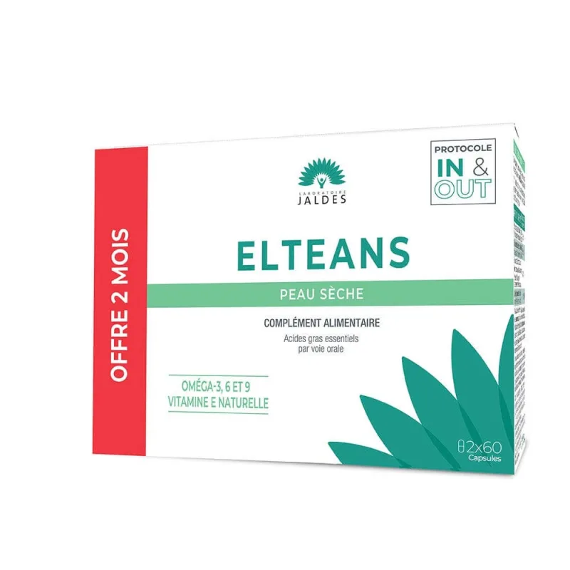 Jaldes Elteans Omega 3,6,9 piele uscată 2x60 capsule — preț și oferte