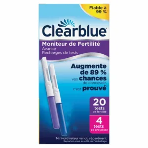 Clearblue Monitor de fertilitate 24 de bastoane de reumplere
