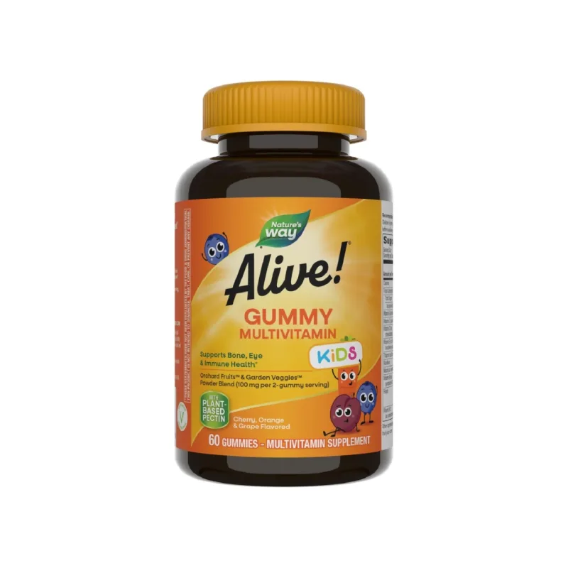 Alive! Kids Multivitamin Gummy 60 – Nature’s Way SECOM — preț și oferte