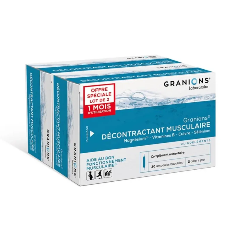 Granions Relaxant muscular, 2 x 30 flacoane — preț și oferte