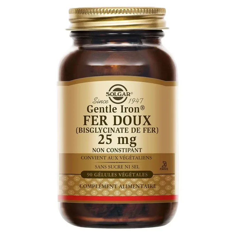 Solgar Mild Iron 25 mg Vitalité 90 capsule vegetariene — preț și oferte