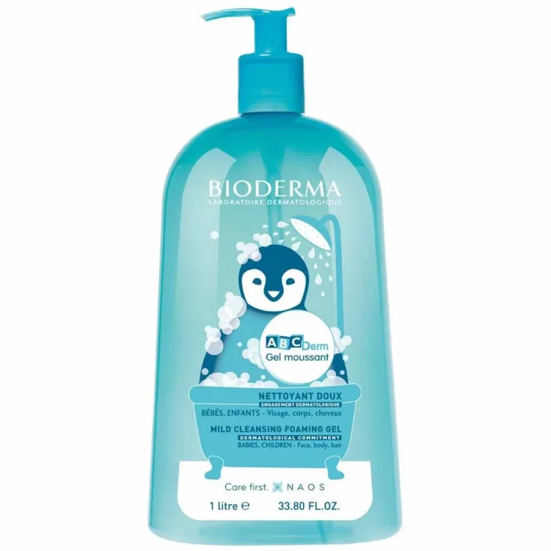 Gel spumant pentru copii ABCDerm, 1000 ml, Bioderma  — preț și oferte
