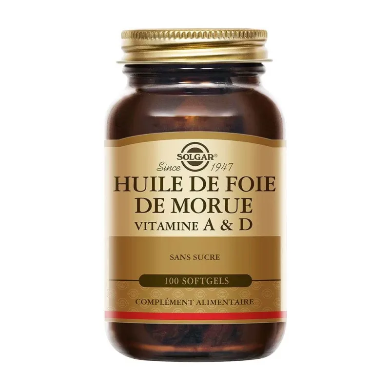 Solgar Huile De Foie De Morue Vitaminele A și D Vitalitate 100 capsule moi — preț și oferte