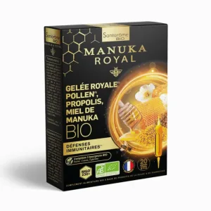 Santarome Organic Manuka Honey Royal Jelly Polen Propolis 20 flacoane