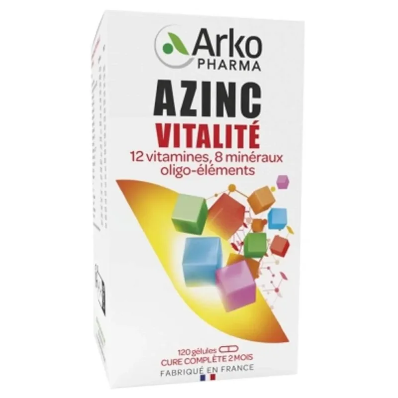 Arkopharma Azinc Shape și Vitalitate Adult 120 capsule — preț și oferte
