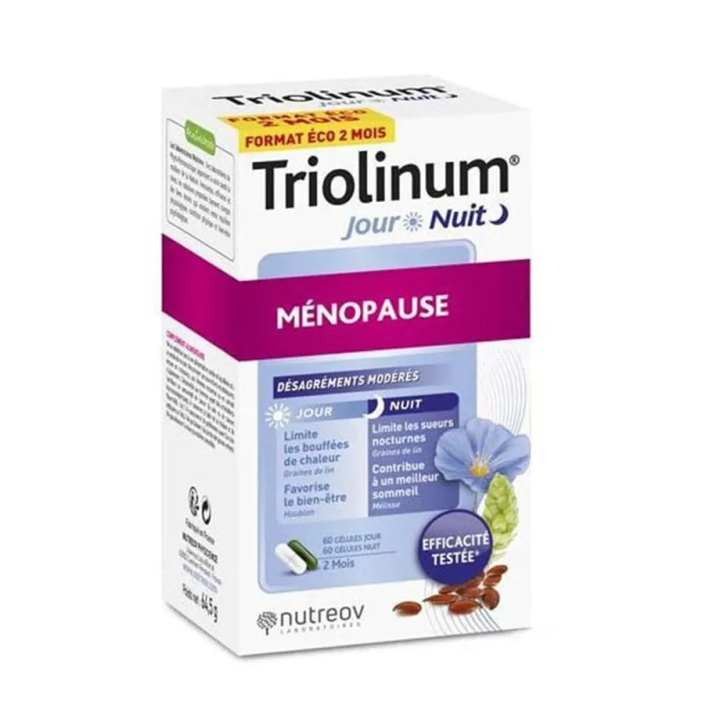 Nutreov Triolinum Menopauză Zi/Noapte 120 Capsule — preț și oferte