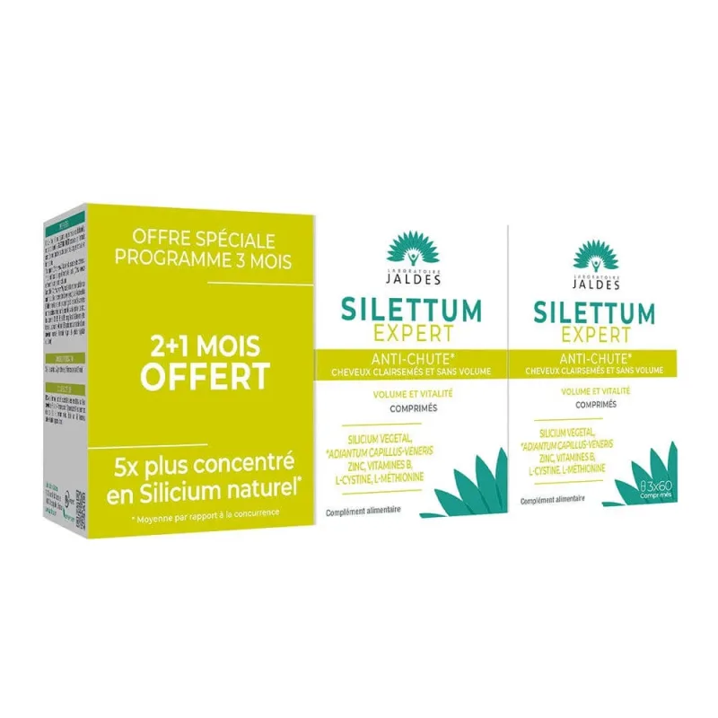 Jaldes Silettum Expert anti-căderea părului și pierderea volumului 180 comprimate — preț și oferte