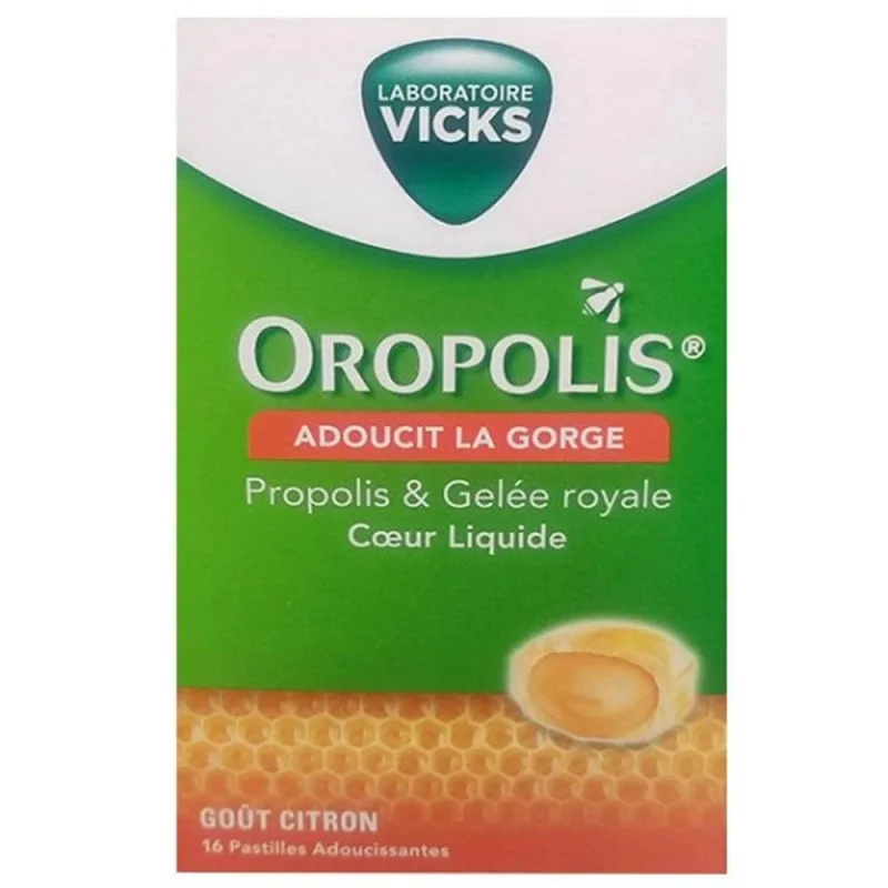 Vicks Oropolis Coeur Liquide Gelee Royale Taste Lemon 16 pastile — preț și oferte