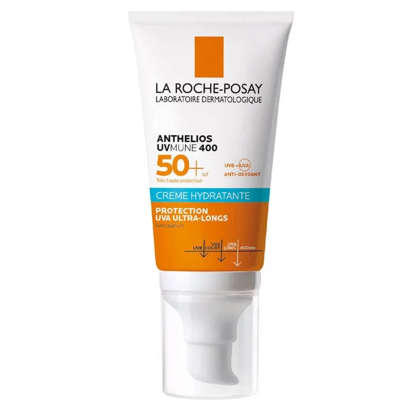 La Roche-Posay Uvmune 400 cremă solară hidratantă pentru față SPF50+ fără parfum, protecție foarte ridicată 50ml — preț și oferte