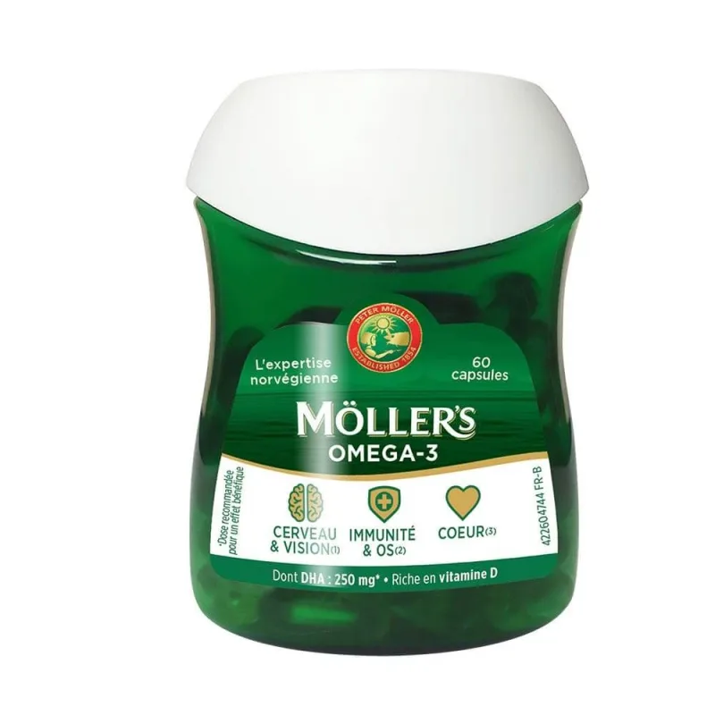 Omega-3 Dublu, 60 capsule, Möller's — preț și oferte