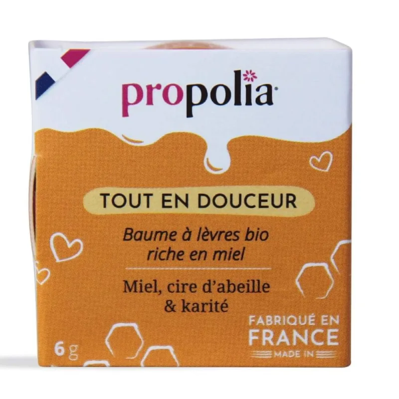 Propolia Organic Balsam de buze bogat în miere O atingere de blândețe 6g — preț și oferte
