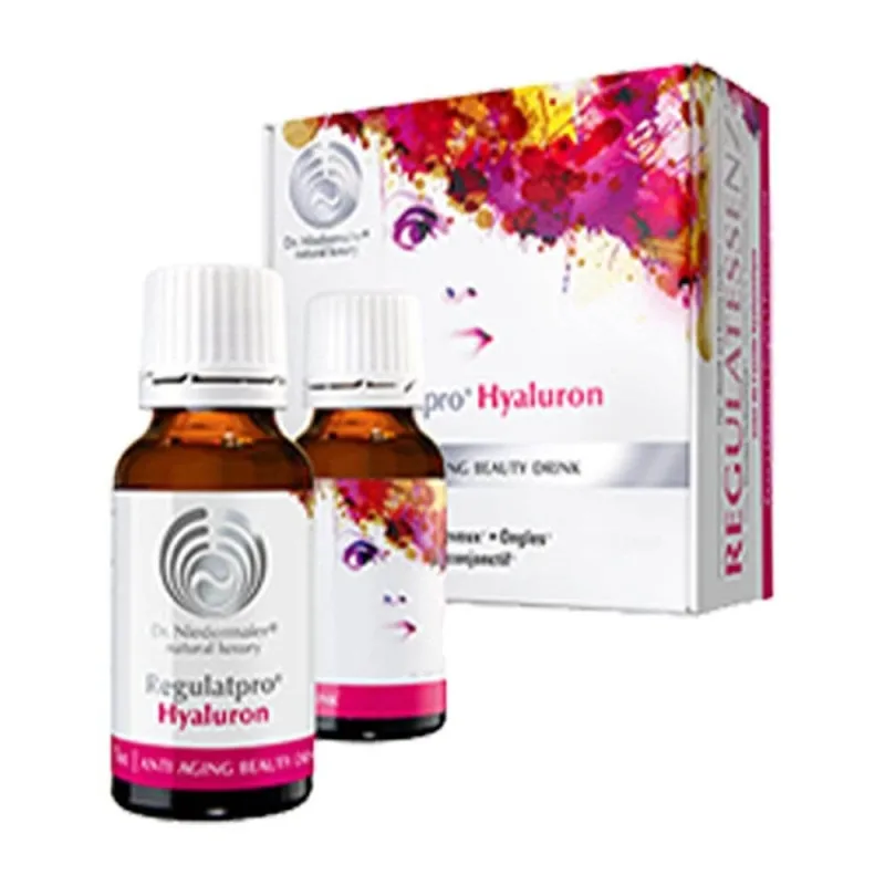 Regulatpro Hyaluron cu acid hialuronic vegan piele păr unghii 20 ml sticle DR. NIEDERMAIER — preț și oferte