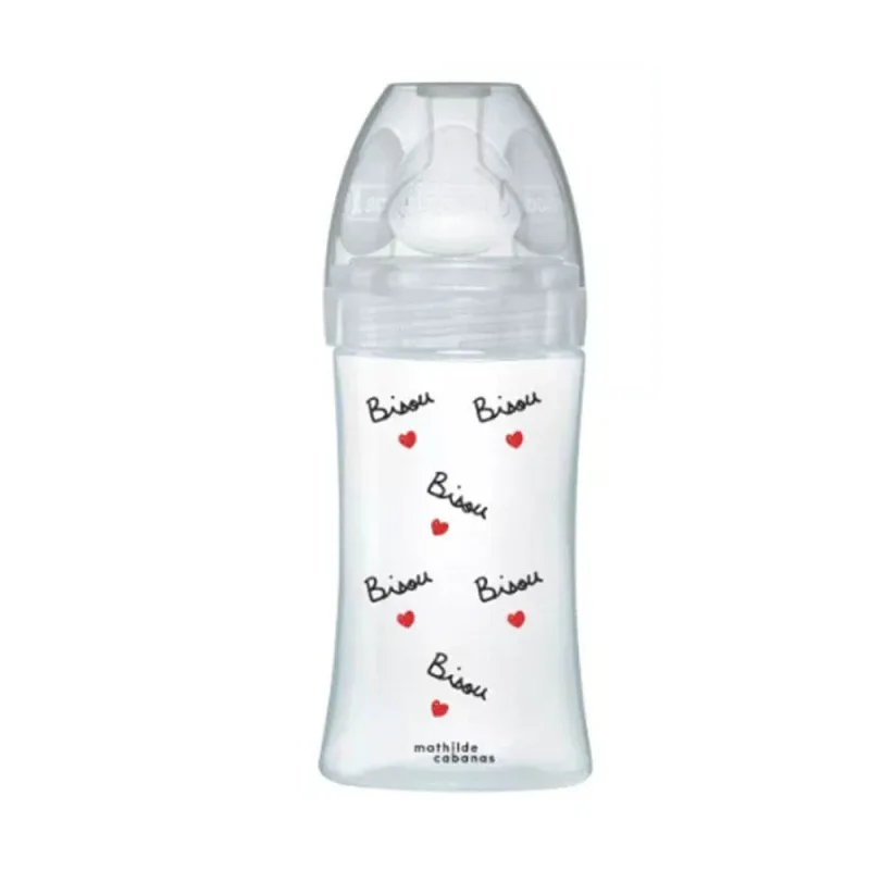 Dodie Sensation+ Sticlă cu tetină plată flux 2 Anti Colic 0-6 luni 270ml Mathilde Cabanas Collection — preț și oferte