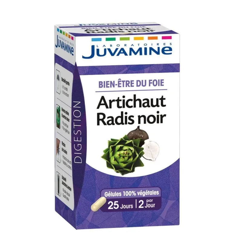 Juvamine Bunăstarea ficatului Anghinare Ridiche neagră 50 capsule — preț și oferte