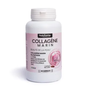 Nat&Form Colagen marin Beauté de La Peau Gluthation 90 Capsule