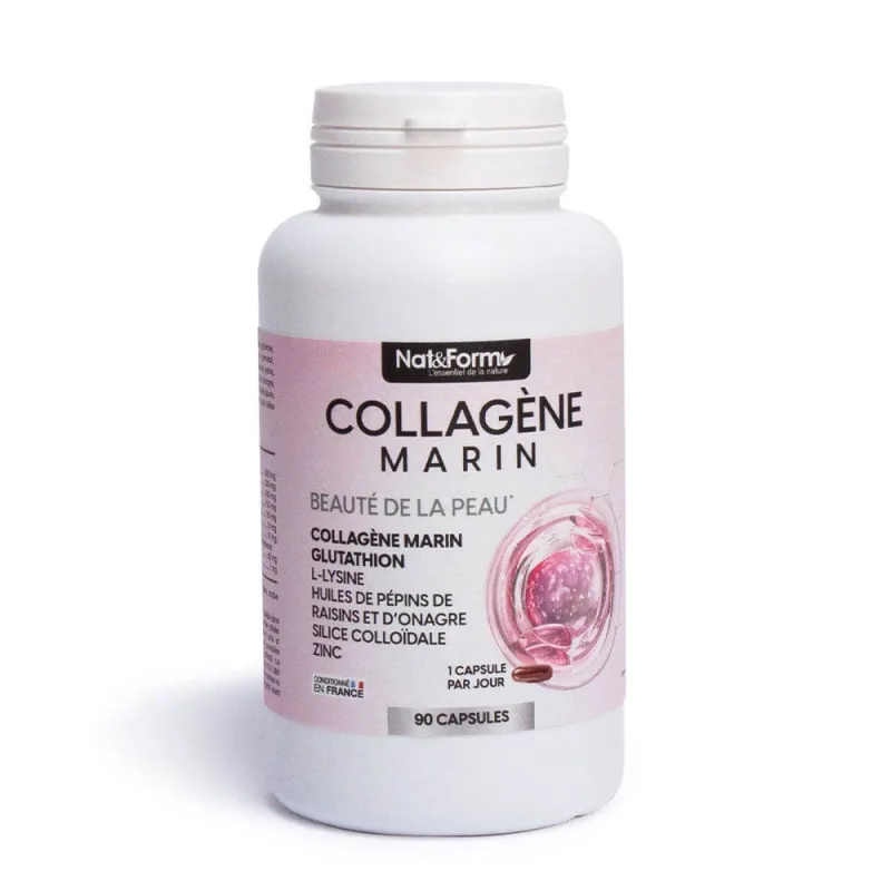 Nat&Form Colagen marin Beauté de La Peau Gluthation 90 Capsule — preț și oferte