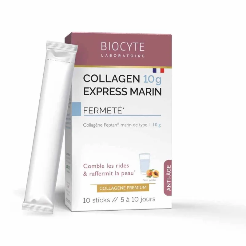 Biocyte Anti-îmbătrânire Colagen Express aromă de piersici 10 sticks-uri — preț și oferte