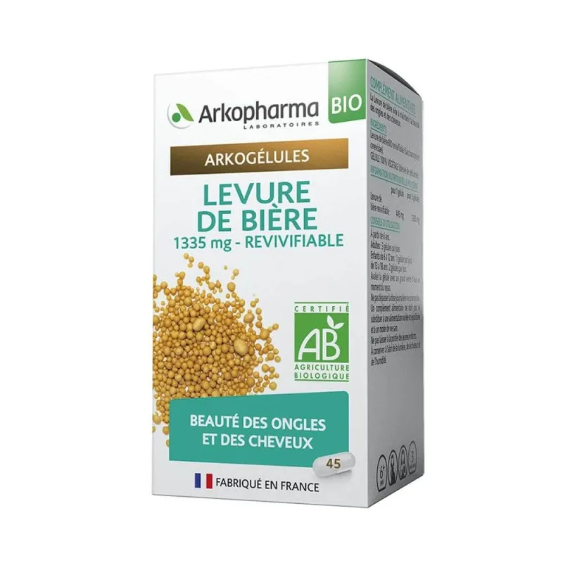 Arkopharma Arkocapsule Drojdie de bere organică pentru sănătatea unghiilor și a vaporilor 45 capsule — preț și oferte