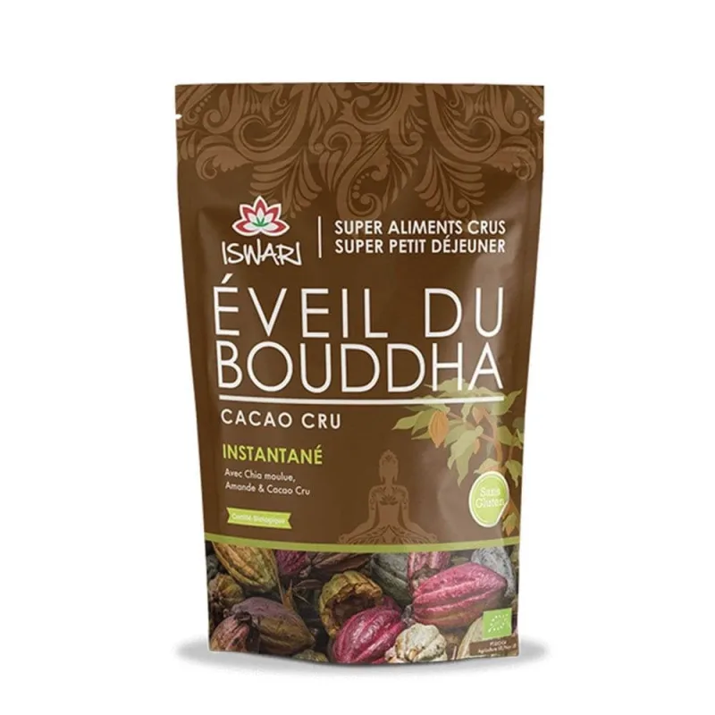 Iswari Eveil du Bouddha Organic Instant Cocoa Cru Super Breakfast 360g — preț și oferte