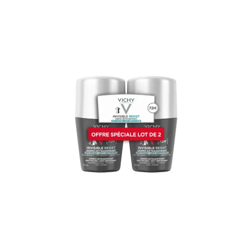 Vichy Deodorant pentru bărbați Antiperspirant Eficacitate 72h Extreme Control 2x50ml — preț și oferte