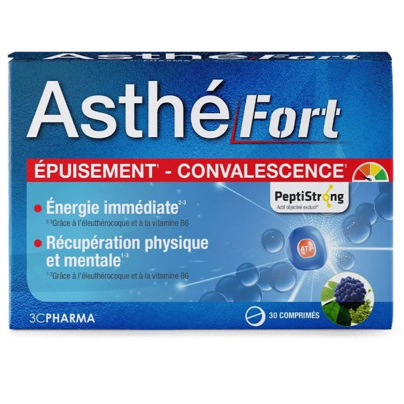 3C Pharma Asthé Fort Oboseală - Convalescență 30 comprimate — preț și oferte