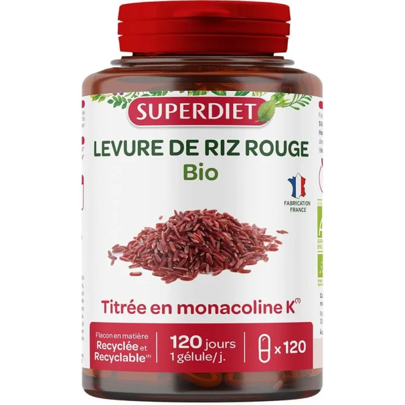 Superdiet Organic Red Yeast Rice 120 capsule — preț și oferte