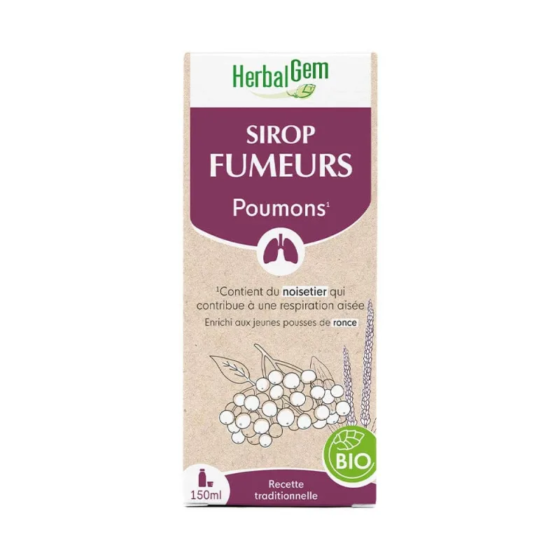 Sirop bio pentru fumători, 150 ml, Herbalgem — preț și oferte