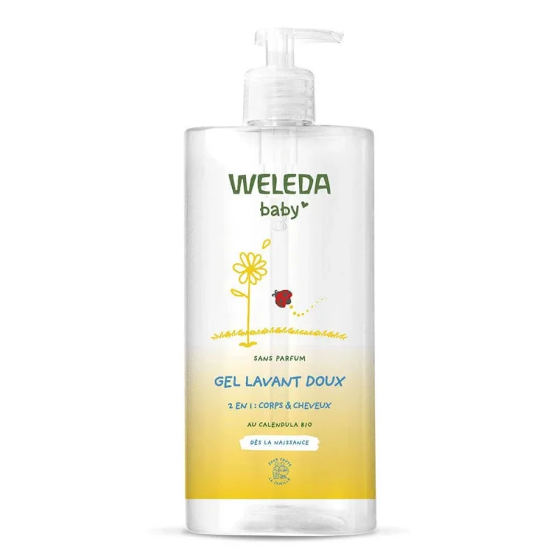 Weleda Baby and Child Gentle Cleansing Gel 2 în 1 pentru corp și păr 750ml — preț și oferte