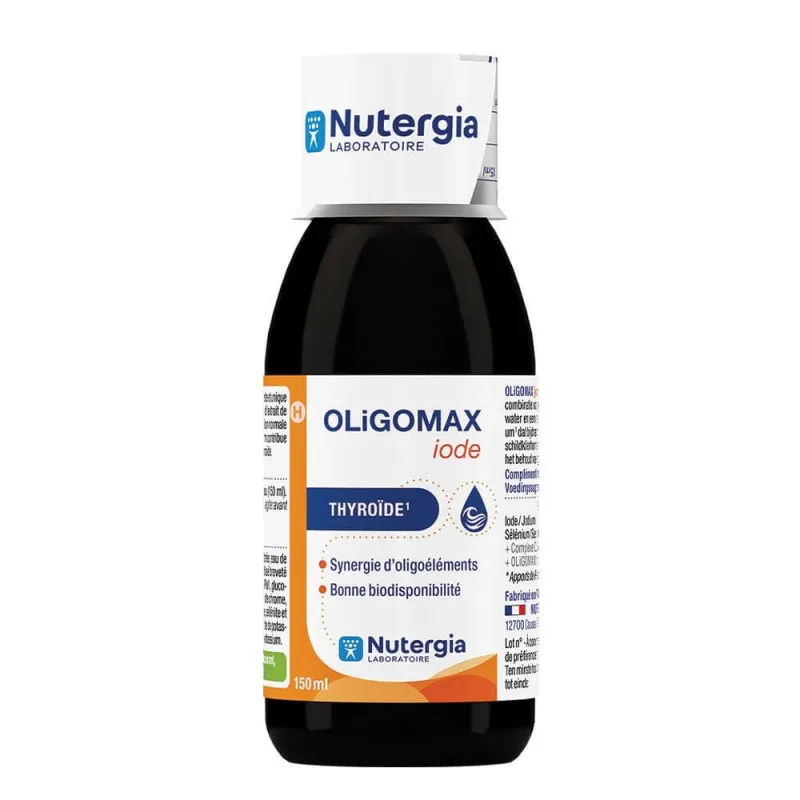 Nutergia Iod Oligomax tiroidă 150 ml — preț și oferte
