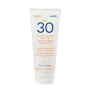Korres Yogurt Sun Cream față și corp SPF30 200 ml