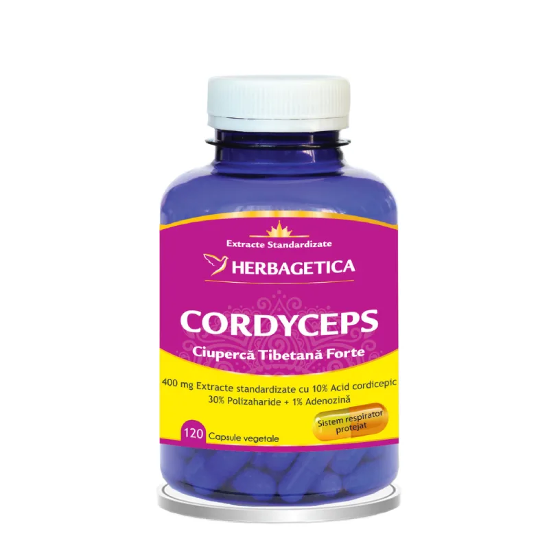 Cordyceps 10/30/1, 120 capsule, Herbagetica — preț și oferte