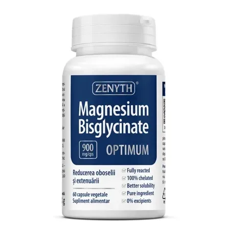 Magnesium Bisglycinate Optimum – 60 capsule, Zenyth — preț și oferte