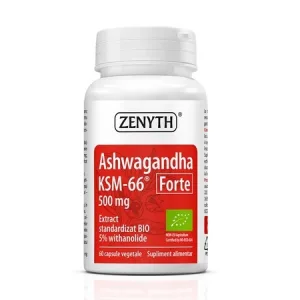 Ashwagandha KSM-66 Forte 500 mg, 60 capsule - Zenyth