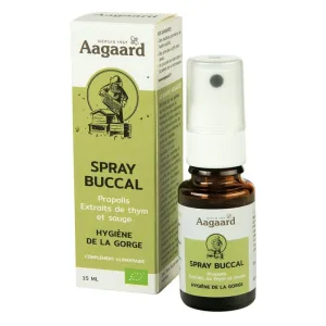 Spray bucal Aagaard cu extract organic de propolis, cimbru și salvie 15ml